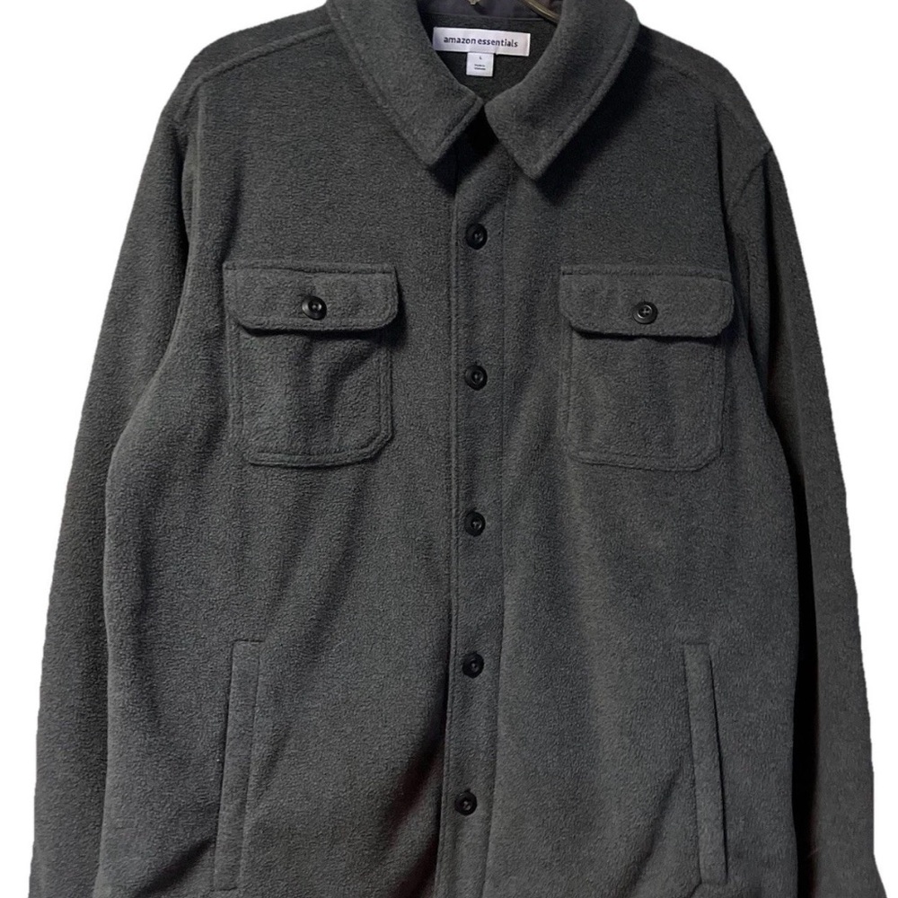 Amazon Essentials ~ Men’s ~ Shirt ~ Jacket ~  Large ~ Fleece